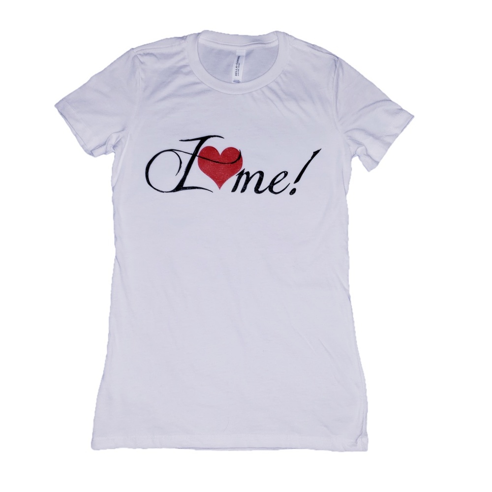 White "I Love Me" T-shirt